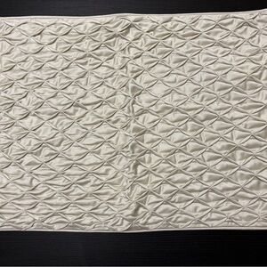 Ivory Pleated Decorative Pillow